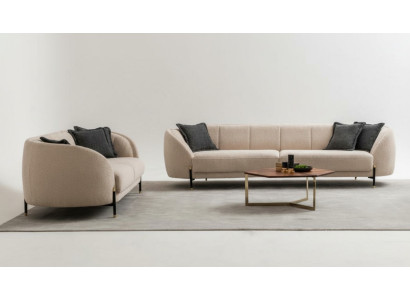 Moderns 3-vietīgs dīvāns beige augstās kvalitātes polster klašu dizains jauns
