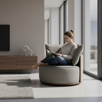 Mūsdienīgs krēsla dizains dīvānu sofa sēdētājs luksusa atpūta audums atpūtas telpa pernākst jauns