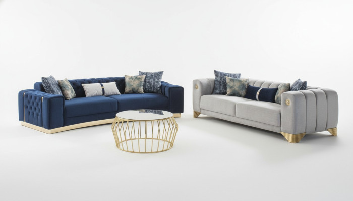 Sofa komplekts 4 3-vietīgs dizaina dīvāns Polster Sofas Moderns grupas komplekts jauns