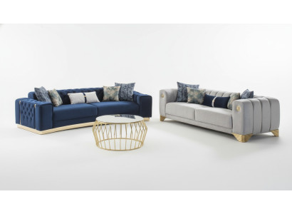 Sofa komplekts 4 3-vietīgs dizaina dīvāns Polster Sofas Moderns grupas komplekts jauns