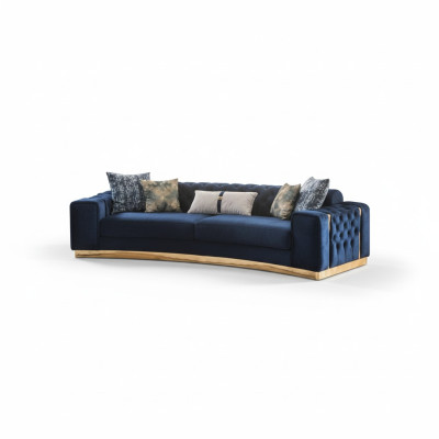 Luksusa 2x Chesterfield dīvāni Dārglietas Mēbeles dizainera apmetums 4 vietu sēdeklis