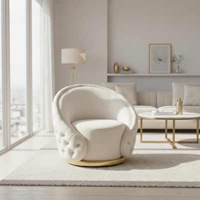 Moderns Chesterfield White 2x krēsli dīvāns sofa polster sēdēt svētnīca atpūsties jauns