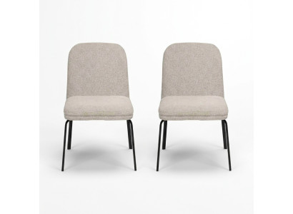 Mūsdienīgs baltas krēsla komplekts Ar luksusa ēdamistabas krēsliem Dizaineru mēbeles 2 gab.