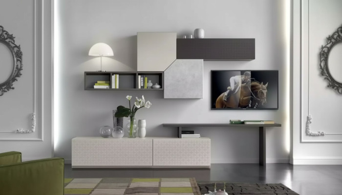 TV skapis Itāļu mēbeles Dzīvojamā istaba Luksusa galds Sienas mēbeles Koks