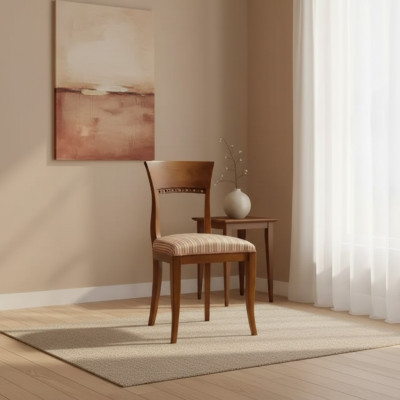 Ēdamistabas mēbeles krēsli luksusa dizains polster Stuhl Sitzmöbel Holzstuhl