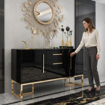 Komoda skapis galds Moderns mēbeles koks Komodes Sideboard Jaunumi
