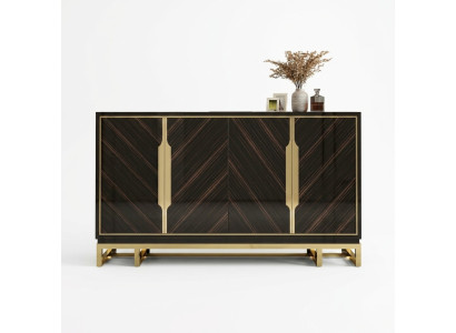 Komoda Sideboard Skapja luksusa skapis Plaukts mēbeles Koka skapis Jauns