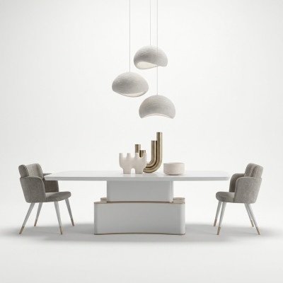 Dizaina ēdamistabas komplekts 7 gab Esstisch Modern Sideboard Baumkasten Neu Vitrine