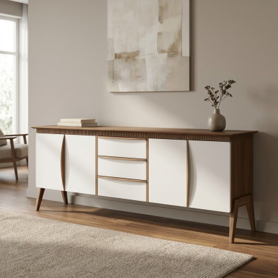 Dizaina luksusa mēbeles sideboard ēdamistabai, moderns stila komodas skapis