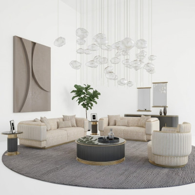 Sofas komplektā 3 gabalos dzīvojamajā istabā dizaina trīsvietīgā dīvāngarnitūra divvietīgais dīvāns