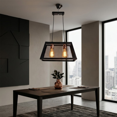 Gaisma dzīvojamā istaba apgaismojums guļamistaba melns elegants lampa griestu lampa