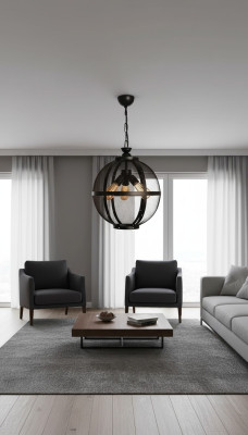 Gaisma sega Luxus Black 40x70 dzīvojamā istaba moderns griestu lukturis griestu lampa