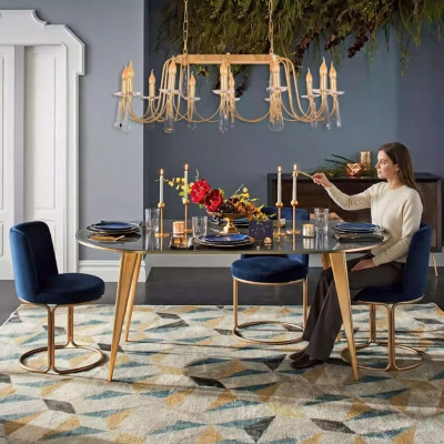 Lampa Pakaramais gaismeklis Lustrs Kristāls lampa Griestu lampa Lampas 106x80