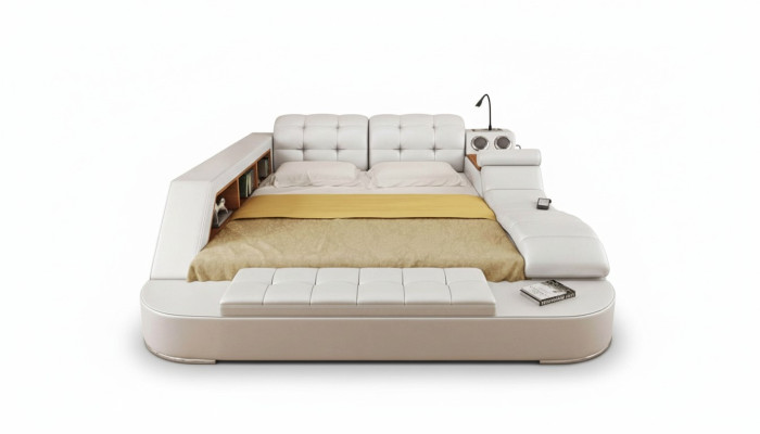 Chesterfield Dubultais luksusa dizaina gulta 180x200 Multifunkcionālā gulta Jauna