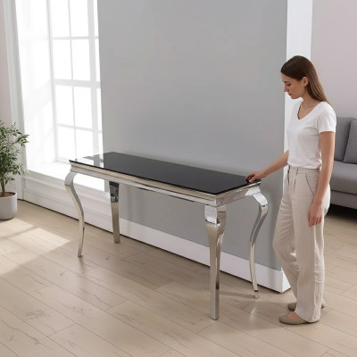 Metāla skapītis nerūsējošais tērauds Konsolbordi Skaistais ozola mēbeļu sideboard։Luxus Möbel
