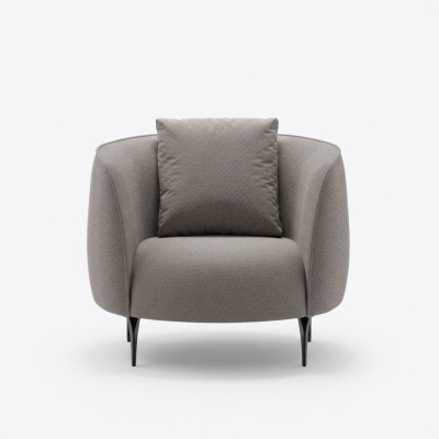 Taupe Modernas vienvietīgs krēsls dzīvojamā istabā, luksusa dizains apdare mēbeles Lounge.