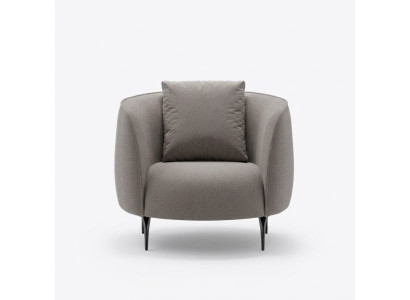 Taupe Modernas vienvietīgs krēsls dzīvojamā istabā, luksusa dizains apdare mēbeles Lounge.