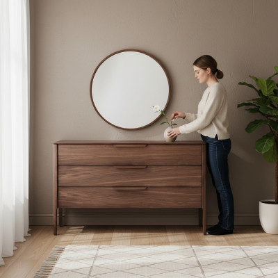 Kumode ar spoguli Moderna kumode ar spoguli Luksusa mūsdienu dizaina komodes