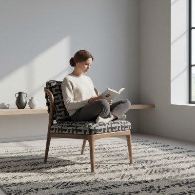 Krēsls Dzīvojamā Istaba Moderns Luksusa Dizains Pelēks Vienam Vietam Sofa Dīvāns Mēbeles