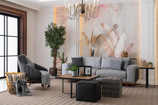Sofasets Dīvāns Polster Trešvietīgs Dīvāns 3+1 Sofasets Dzīvojamā Istaba