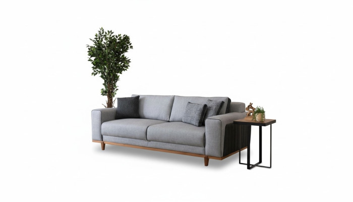 Lielā sofa 242 cm dīvāns Polster Mēbeles Dīvāni Auduma dīvāns Iekārtojums Tekstils