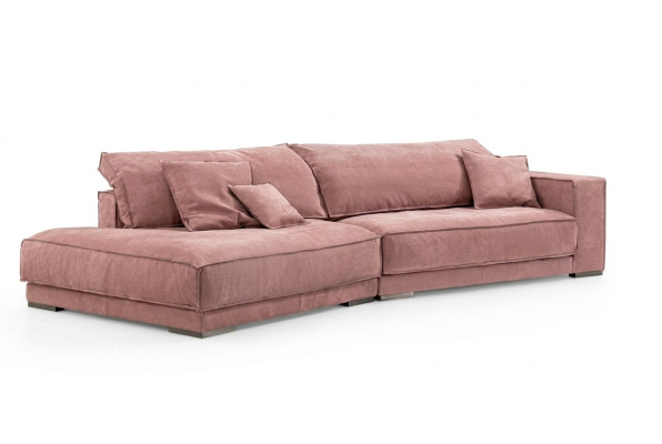 Rozā Lielā Dīvāna Sofa xxl Auduma Dīvāns Dzīvojamā Istaba Dīvāni 3-Vietīgu Mēbeles