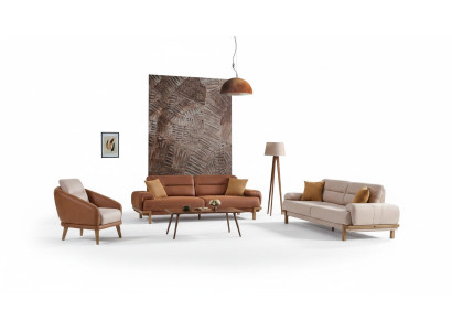 Sofa komplekts 3+3+1 sēdvietas Mēbeļu Lux Set Moderne Sofa komplekts 3 gab.