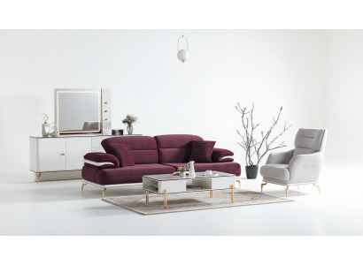 Sofas komplekts 3+1 sēdvietu krēslā Moderno atpūtas krēslu komplekts Mēbeles