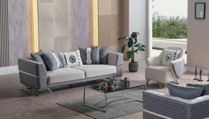 Sofas komplekts 3+1 vieturis Mūsdienīgs atpūtas krēsls Mēbeles Jaunas