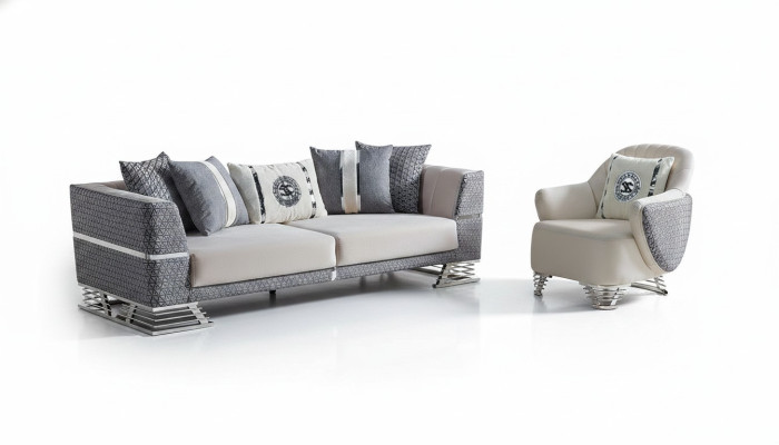 Sofas komplekts 3+1 vieturis Mūsdienīgs atpūtas krēsls Mēbeles Jaunas