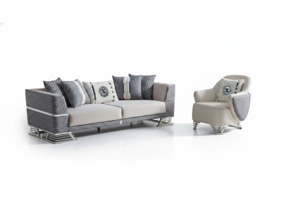 Sofas komplekts 3+1 vieturis Mūsdienīgs atpūtas krēsls Mēbeles Jaunas