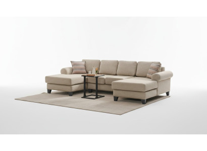 Dzīvojamās zonas stūrgalda U-formas dīvāns Ar sēdētspēju, polster sofa, luksusa mēbeles, modernas dīvāni