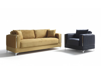 Sofas komplekts 3+1 sēdvietu modernais relaksējošais krēsls modernais stils 2 gab. luksuss jauna dzīvojamā istaba jauna
