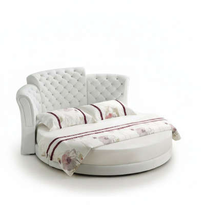 Rundas gultas luksusa Chesterfield gultas guļamistaba divguļamais gultas 200x200 cm