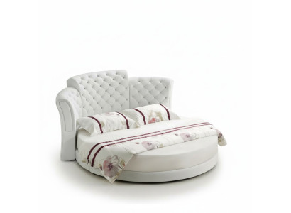 Rundas gultas luksusa Chesterfield gultas guļamistaba divguļamais gultas 200x200 cm