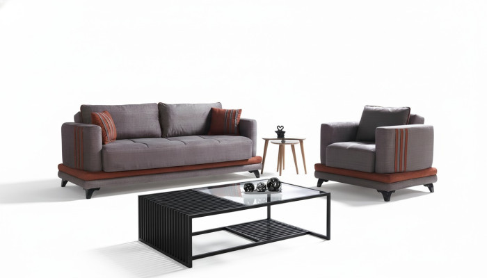 Sofa komplekti 3+1 vietas Tekstils koksne Moderns 3-vietīgs dīvāns Krēsls Pilns komplekts Apzīmējums EU