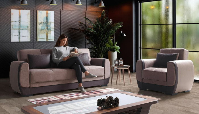 Sofa komplekts 3+1 sēdētspējas Tekstils koka mēbeles 3 sēdvietu moderns krēsls Jauns Komplekts Jauns Set.