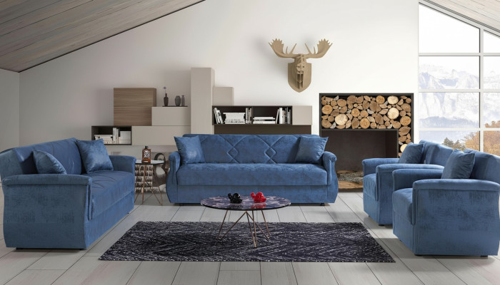 Sofas komplekts 3+2+1+1 koka mājās luksusa sofa Moderns audums komplekts ES