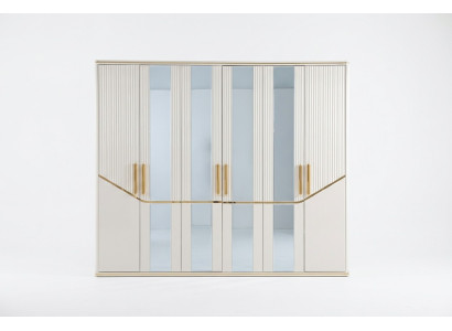 Skapji skapji skapis dizains koks beige zelts moderns mēbeles 270 cm
