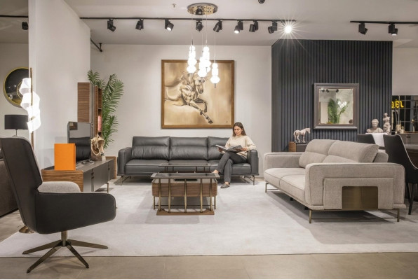 Sofas komplektā 4+3+1 dzīvojamā istaba luksusa sofa Moderna Jauna pilnībā Moderna