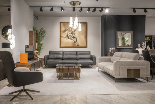 Sofas komplektā 4+3+1 dzīvojamā istaba luksusa sofa Moderna Jauna pilnībā Moderna