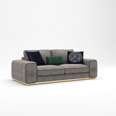 Luksusa dīvāns Polstermöbel Polster Sofa Teksila dīvāns dzīvojamā istaba Jauns divvietīgs