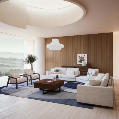 Sofas komplekts 4 gab. Luksusa mēbeles Polstermöbel Sofa dizains dzīvojamā istaba