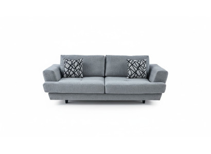 Dzīvojamā istaba Dizains 3-vietīga pelēka sofa Moderns Luksusa auduma sofa Izdevīgs