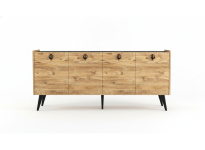 Dzīvojamā istaba Brūns Sideboard Moderns dizains Taisnstūra forma Plaukti Luksuss