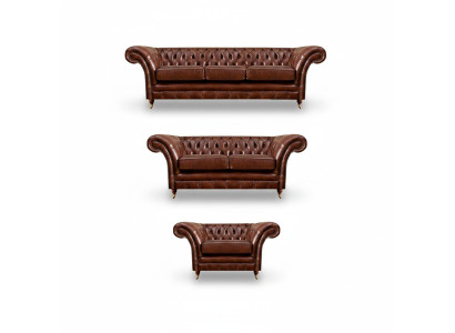 Mēbeles gultas dīvāni 3 gab. Pamatne Polster sēdekļa krēsli Chesterfield dīvāns Jaunie.