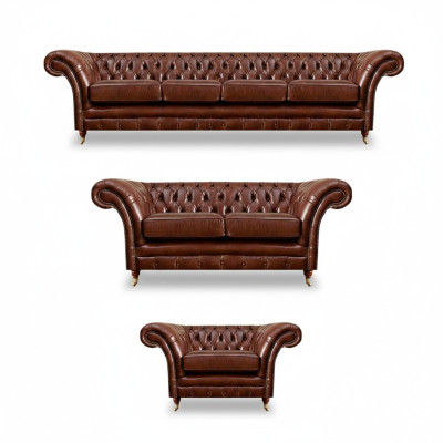 Neu Set 3 gabalu dzīvojamā istaba Chesterfield dīvāni mēbeles krēsls iekārtojums