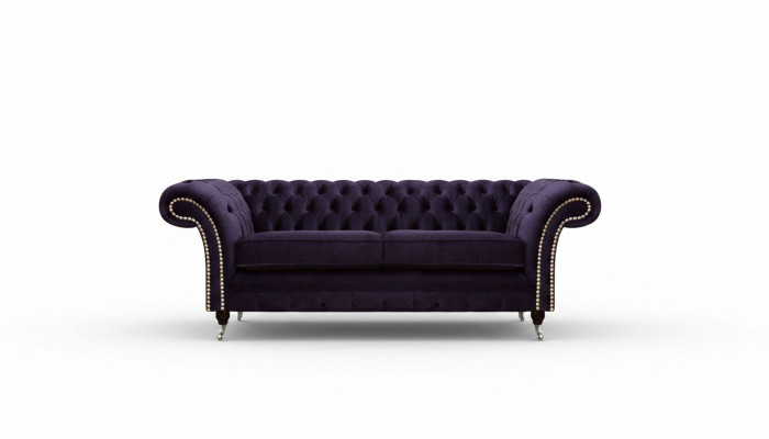 Chesterfield lillā divviešu dīvāns dīvāns dzīvojamā istaba Jauni tekstila dīvāni Jauni