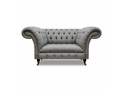 Dzīvojamā istaba divvietīgā sofa dīvāns luksusa Chesterfield sēdeklis apdare no tekstila