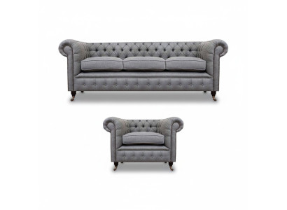 Sofa komplekts Dīvāns Polster Chesterfield dizains Dīvāns Trīsvietīgs komplekts Krēsli.